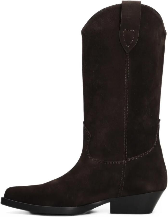 Anna F. pointed-toe suede cowboy boots Bruin - Foto 2