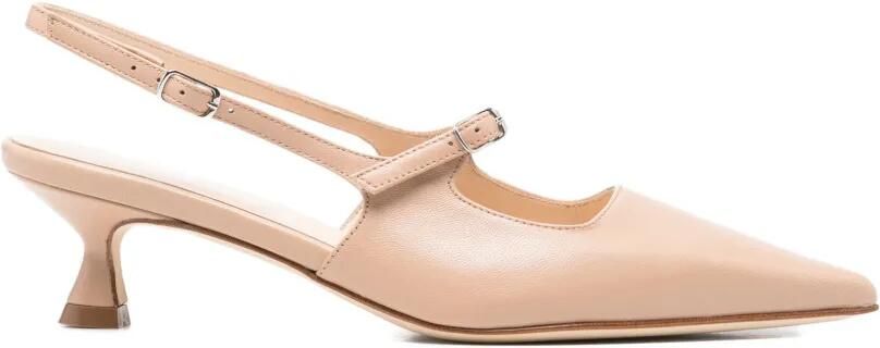 Anna F. Pumps met puntige neus Beige