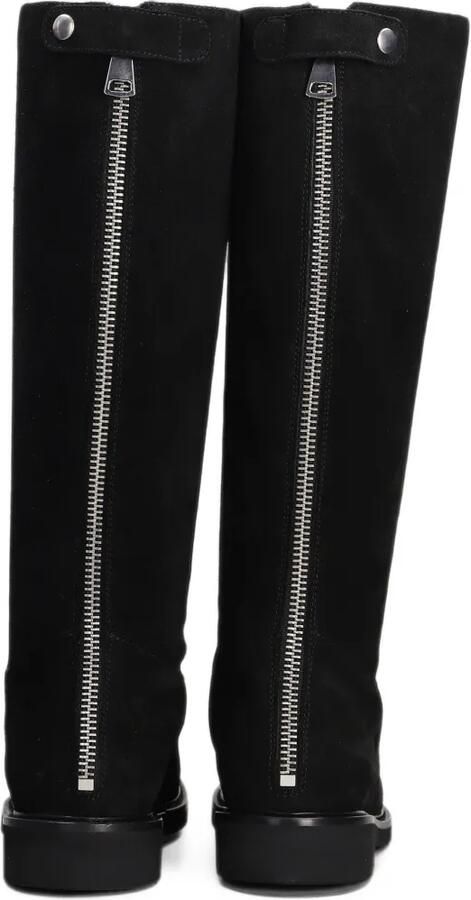 Anna F. rear-zip suede knee-high boots Zwart - Foto 5
