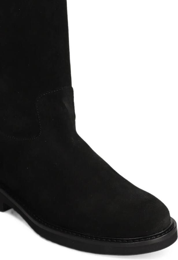 Anna F. rear-zip suede knee-high boots Zwart - Foto 2