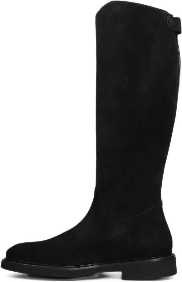 Anna F. rear-zip suede knee-high boots Zwart - Foto 4