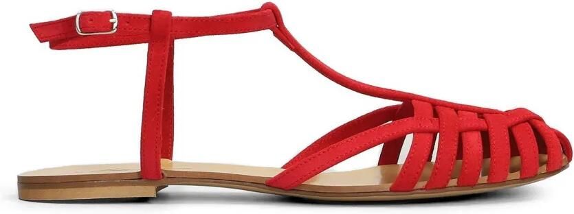 Anna F. Sandalen met bandje Rood
