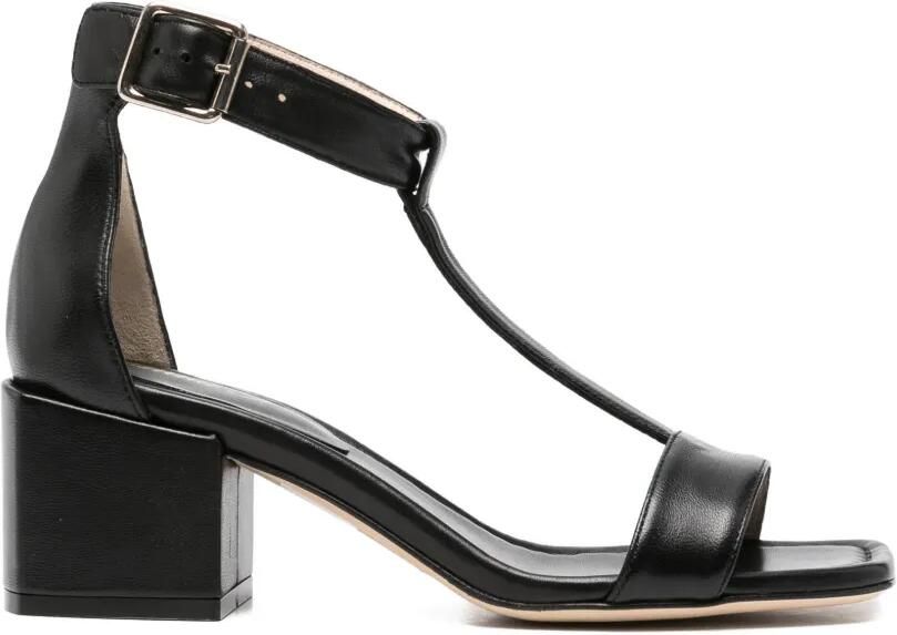 Anna F. Sandalen met gespsluiting Zwart