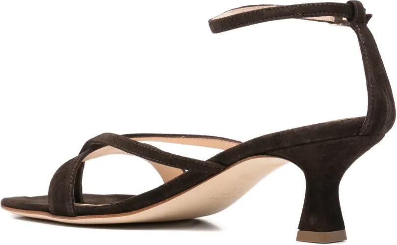 Anna F. Sandalen met vierkante neus Bruin