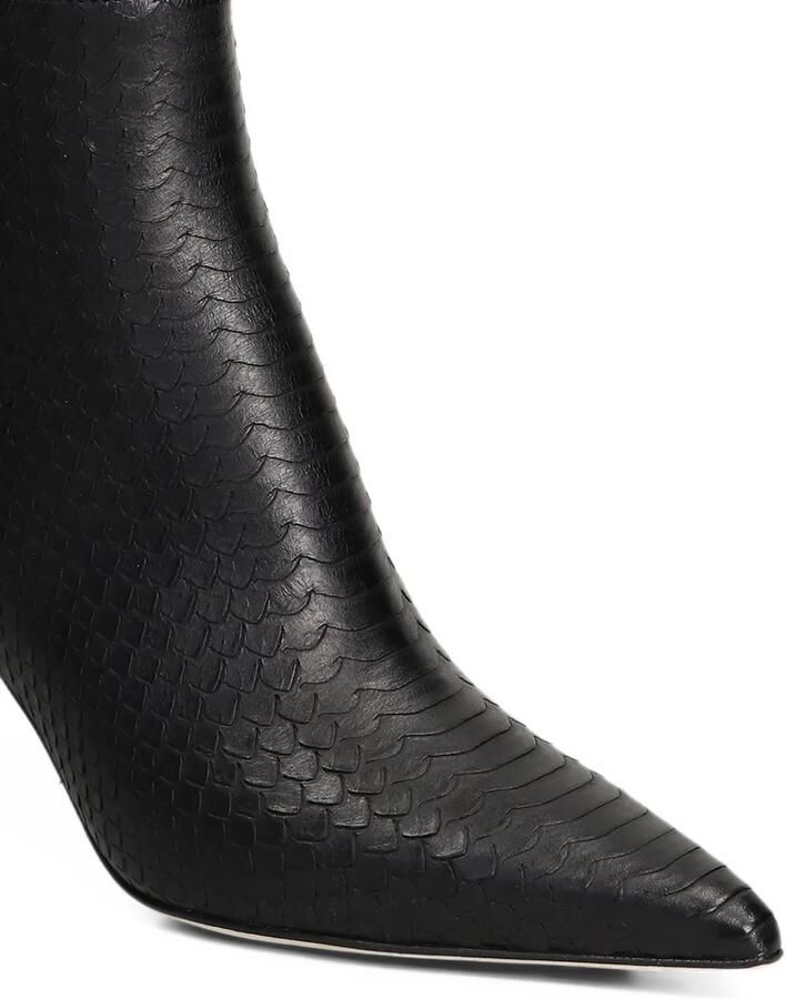 Anna F. snakeskin-effect pointed-toe boots Zwart - Foto 3