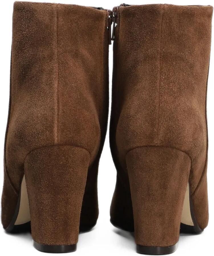 Anna F. suede block-heel ankle boots Bruin - Foto 2