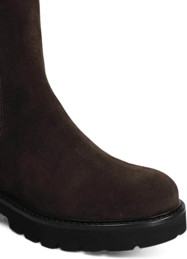 Anna F. suede chunky-sole boots Bruin - Foto 4
