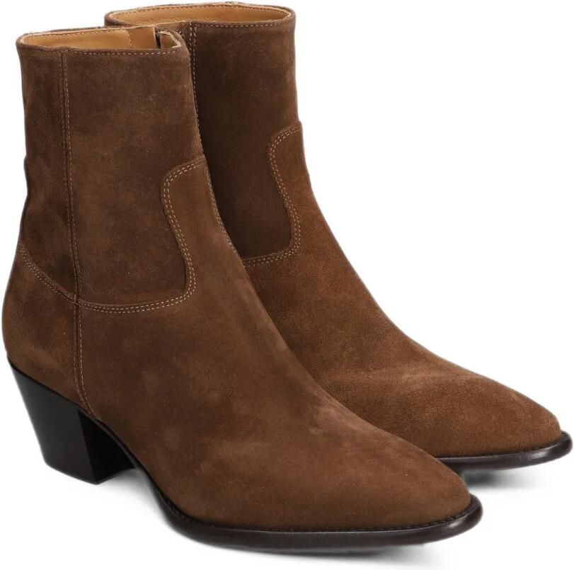 Anna F. suede pointed-toe ankle boots Bruin - Foto 2