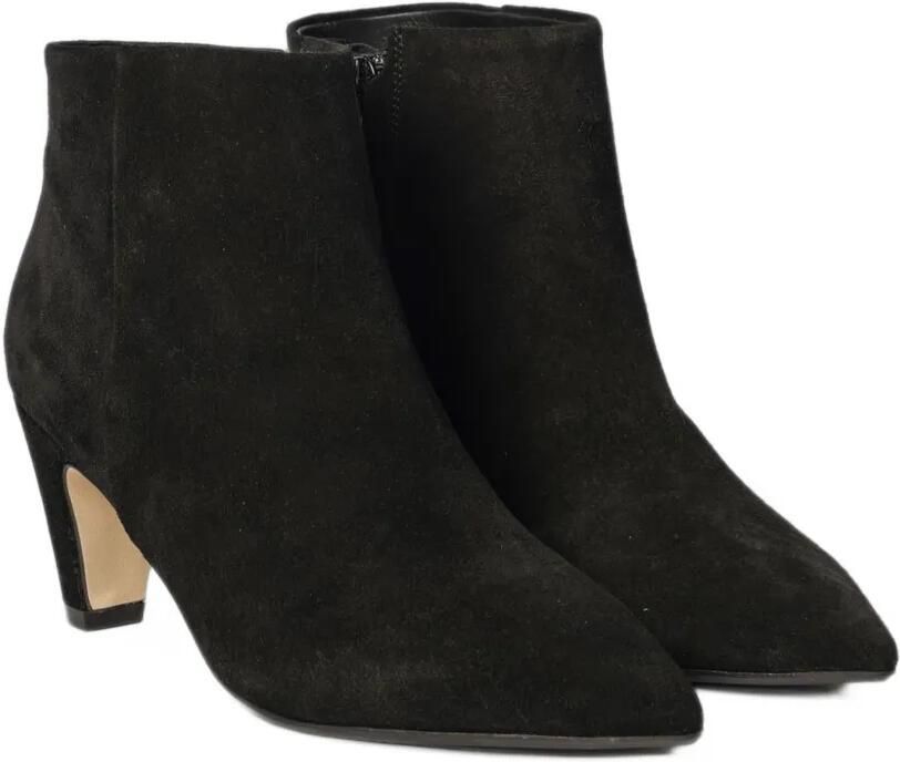Anna F. suede pointed-toe ankle boots Zwart - Foto 3