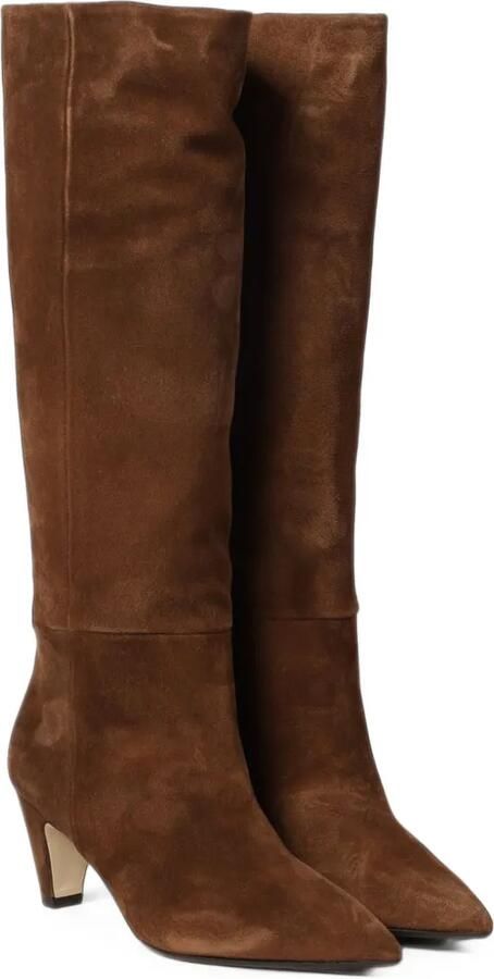 Anna F. suede pointed-toe knee-high boots Bruin - Foto 2