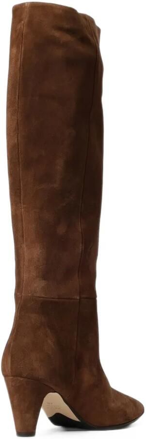 Anna F. suede pointed-toe knee-high boots Bruin - Foto 3