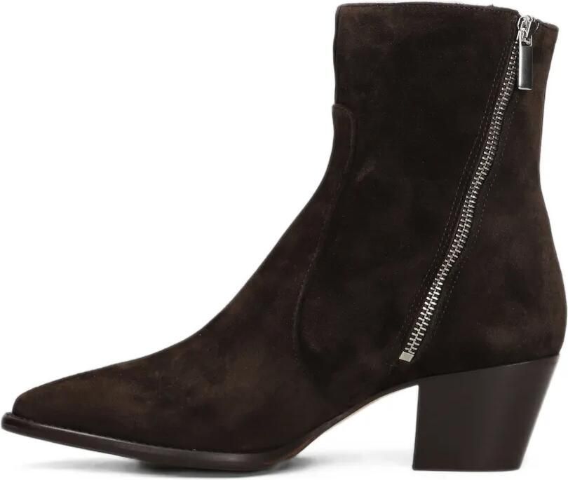 Anna F. suede side-zip ankle boots Bruin - Foto 4
