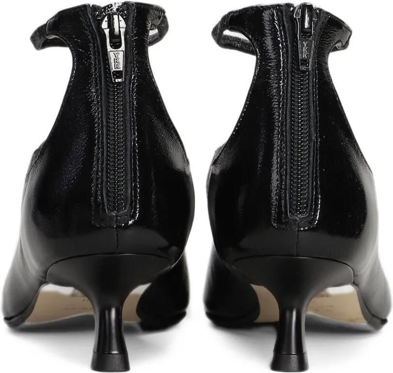 Anna F. Pumps met puntige neus en T-bar Zwart - Foto 3
