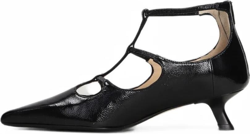 Anna F. Pumps met puntige neus en T-bar Zwart - Foto 5