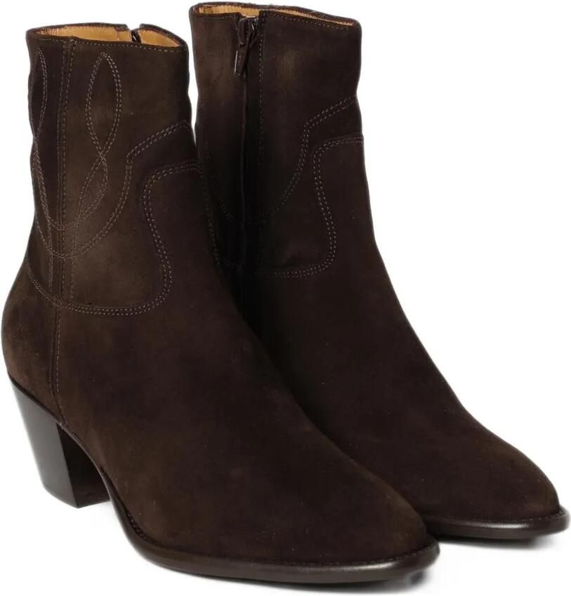 Anna F. western-style suede ankle boots Bruin - Foto 2