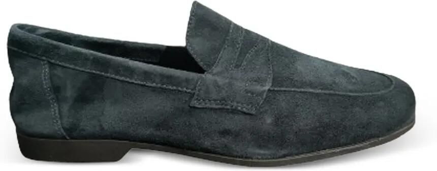 ANTICA CUOIERIA Suède loafers Blauw