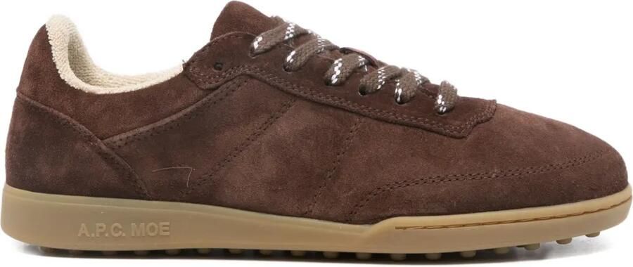 A.P.C. Suède sneakers Bruin