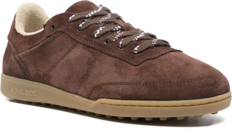 A.P.C. Suède sneakers Bruin - Foto 3