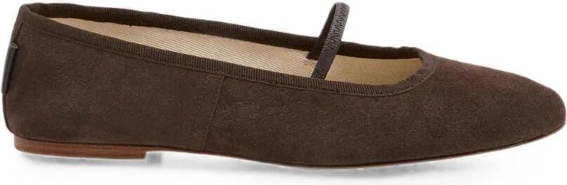 A.P.C. Sway suède ballerina's Bruin
