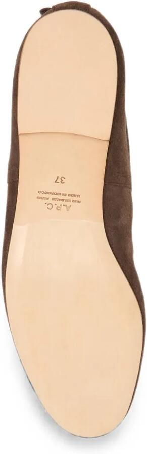 A.P.C. Sway suède ballerina's Bruin - Foto 3