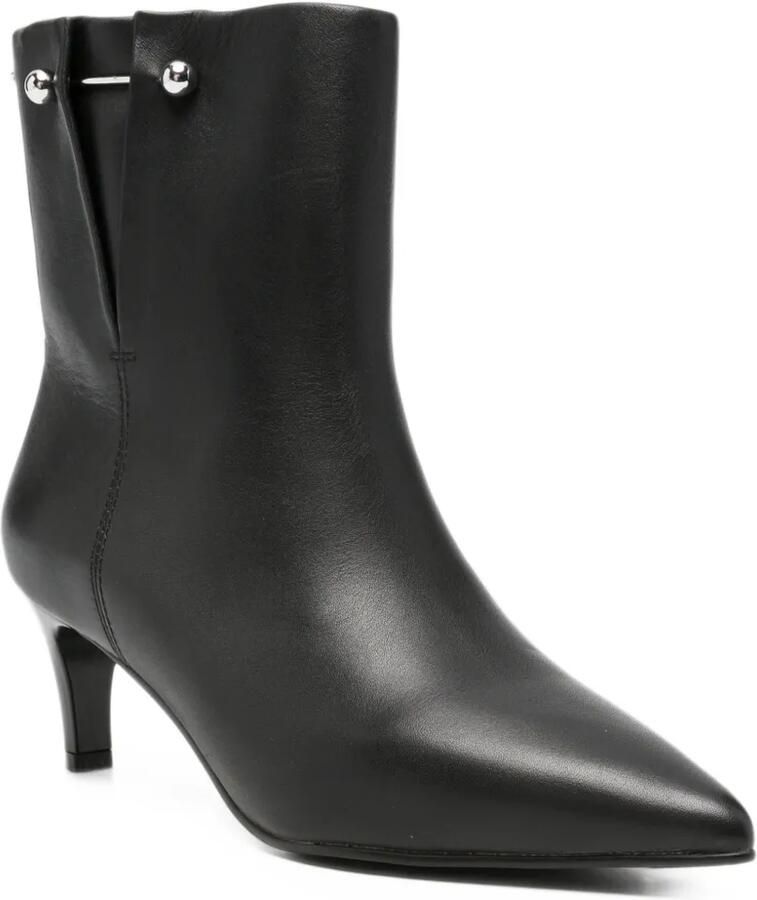 APEPAZZA Soraya leather ankle boots Zwart