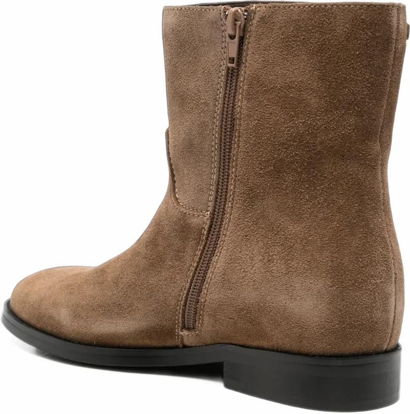 APEPAZZA suede studded ankle boots Bruin - Foto 2