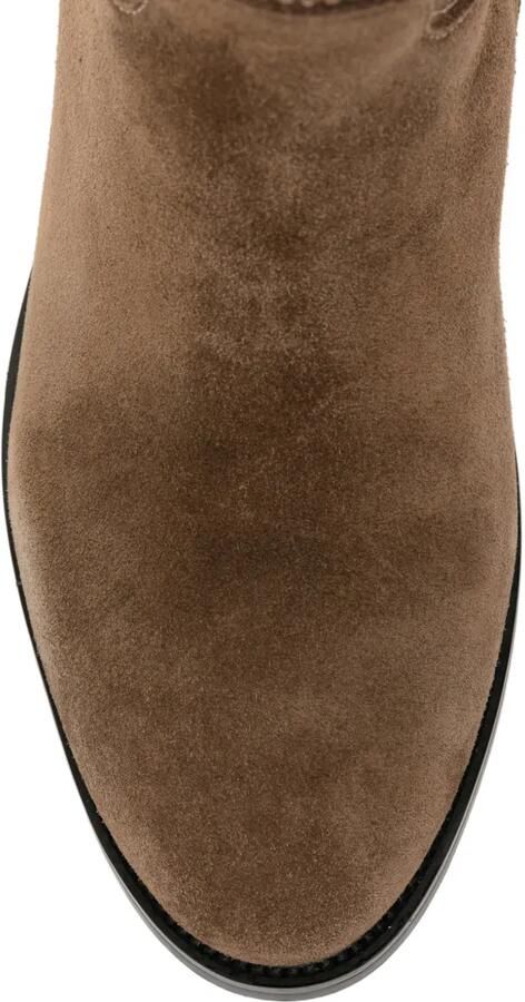 APEPAZZA suede studded ankle boots Bruin - Foto 4