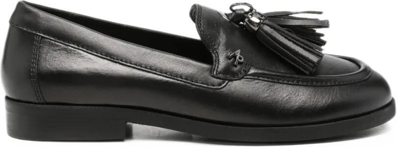 APEPAZZA tassel-detail leather loafers Zwart