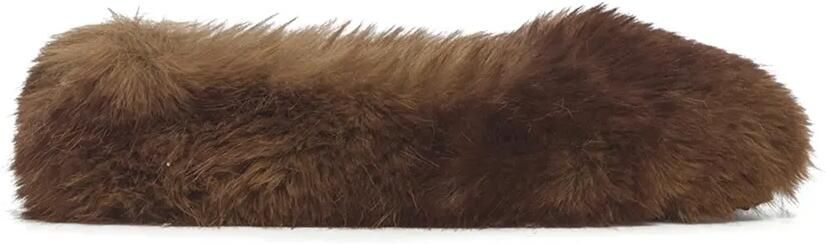 Apparis Magda slippers van imitatiebont Bruin
