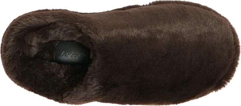 Apparis Medusa slippers van imitatiebont Bruin - Foto 2