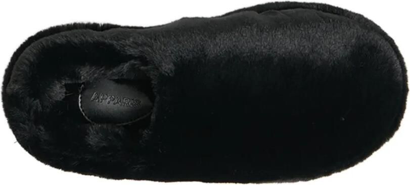 Apparis Medusa slippers van imitatiebont Zwart - Foto 2