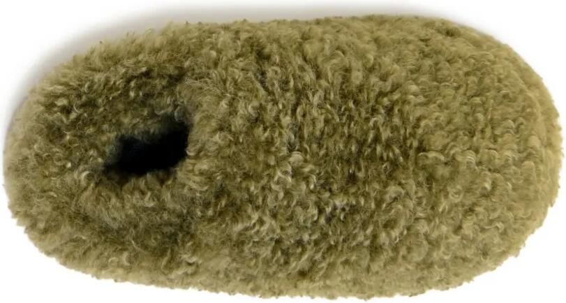 Apparis Misha bouclé slippers Groen