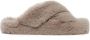 Apparis Biba slippers met imitatiebont Grijs - Thumbnail 1