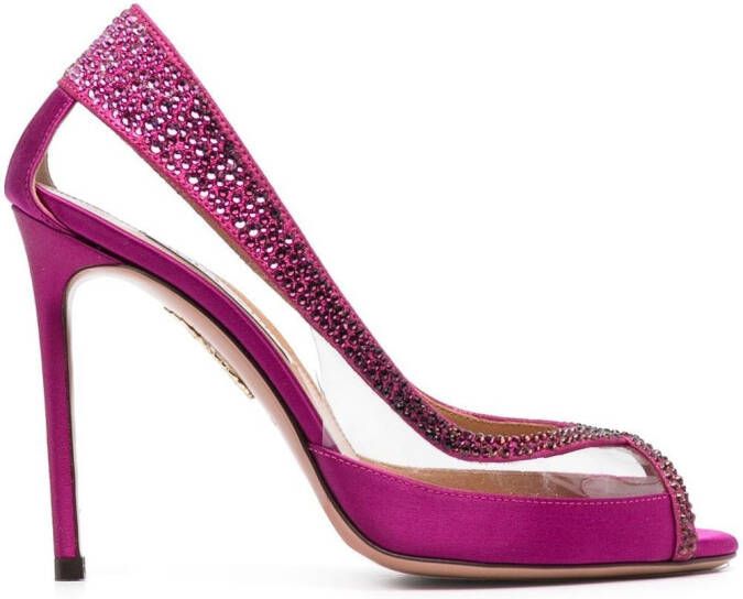 Aquazzura Maeve pumps verfraaid met kristallen Roze