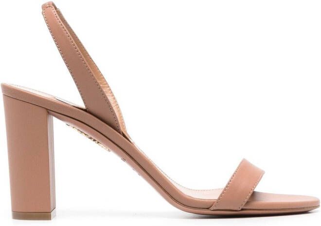 Aquazzura Leren sandalen Beige