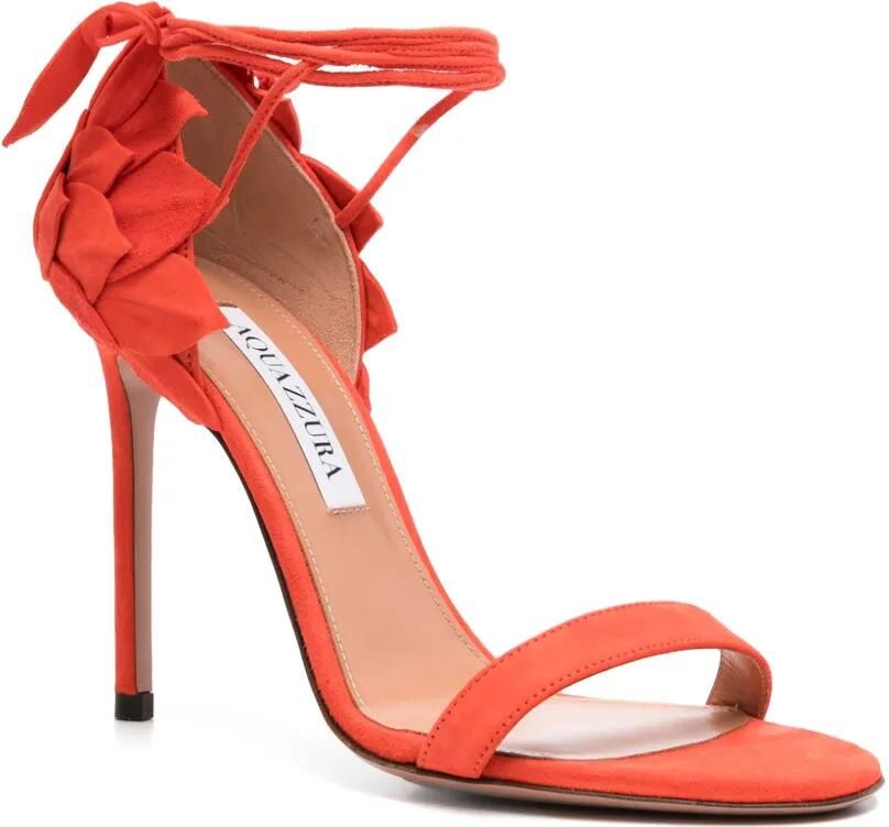 Aquazzura 105 mm Hibiscus sandalen Rood - Foto 3
