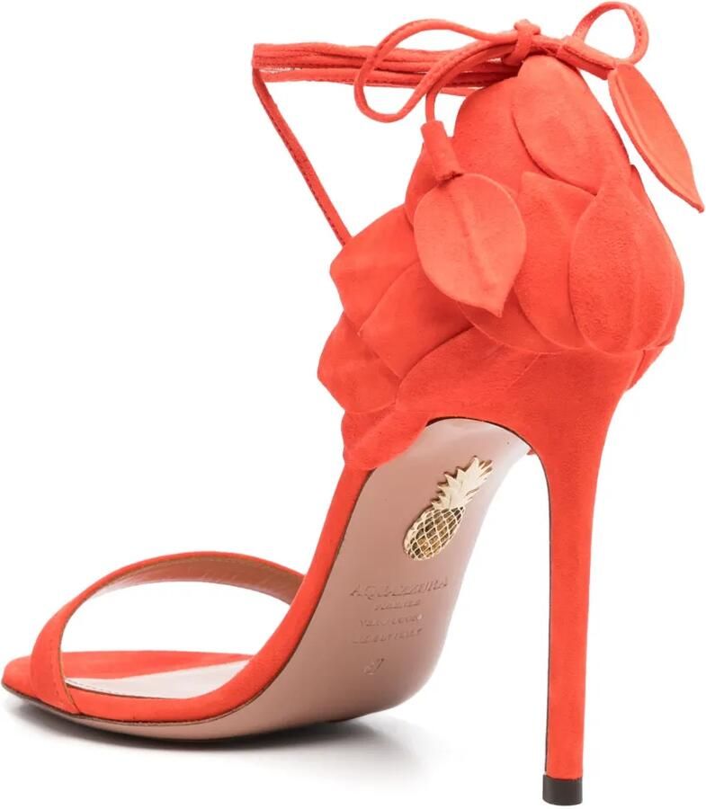Aquazzura 105 mm Hibiscus sandalen Rood - Foto 2
