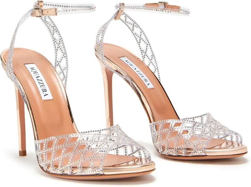 Aquazzura 105 mm Lumiere sandalen Zilver - Foto 4