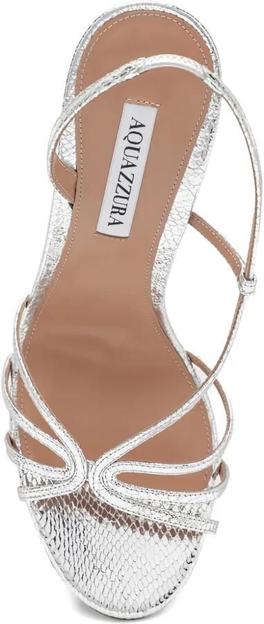 Aquazzura 105 mm Talk To Me sandalen met hak Zilver - Foto 3