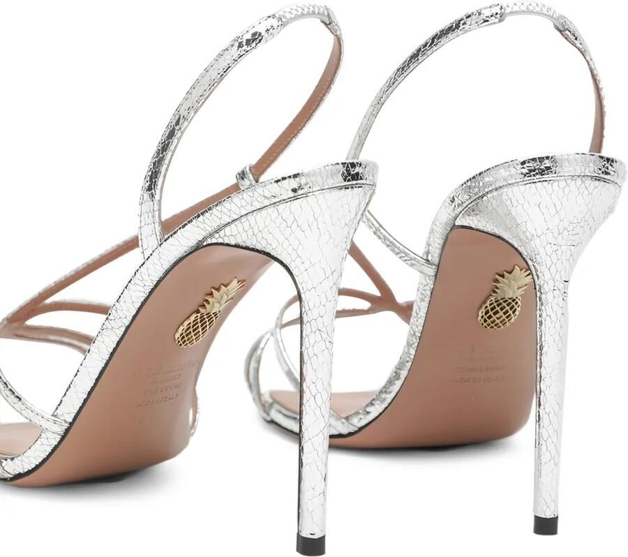 Aquazzura 105 mm Talk To Me sandalen met hak Zilver - Foto 4