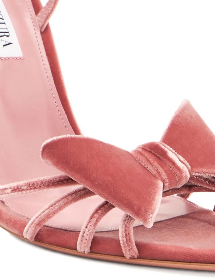 Aquazzura 105 mm verfraaide stiletto sandalen Roze - Foto 3