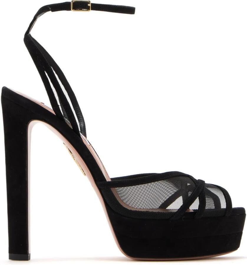 Aquazzura 130 Divine sandalen Zwart
