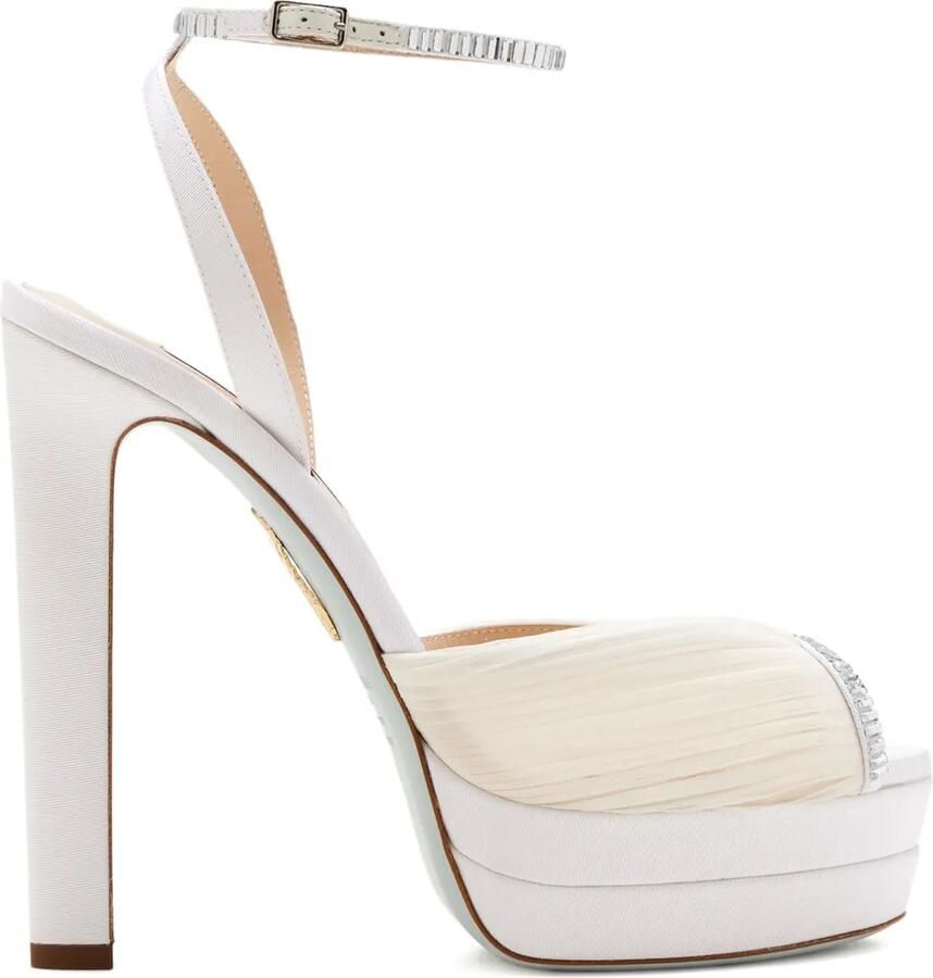Aquazzura 130 mm Be Mine sandalen Wit