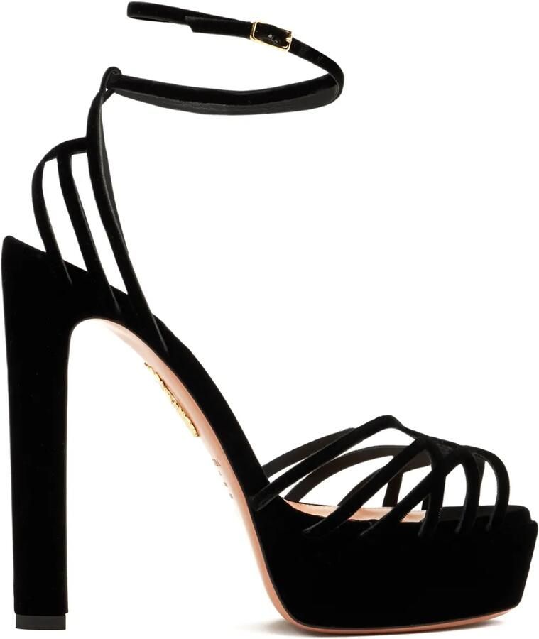 Aquazzura 130 mm sandalen met bandje Zwart