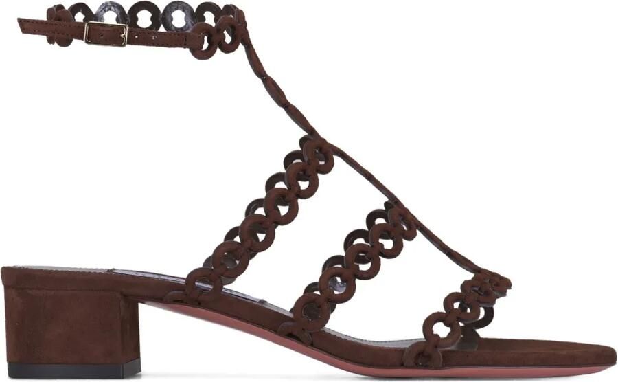 Aquazzura 35 mm Infinity Chain sandalen Bruin