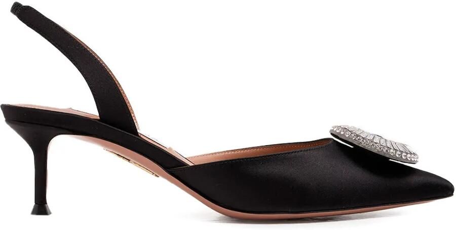 Aquazzura 50 mm pumps verfraaid met kristallen Zwart