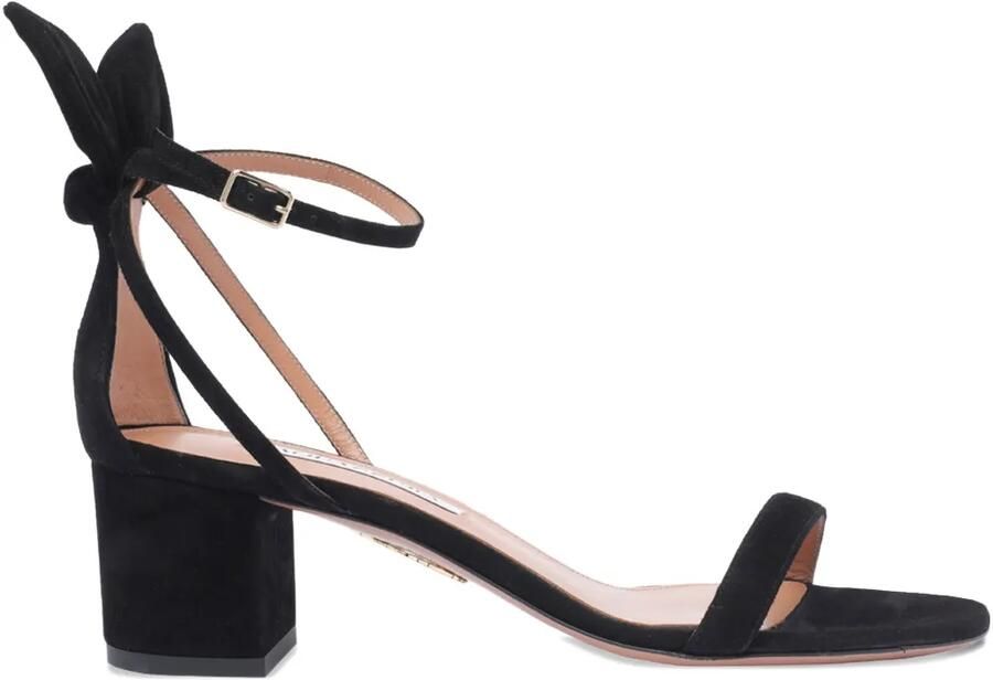 Aquazzura 55 mm Bow Tie sandalen Zwart