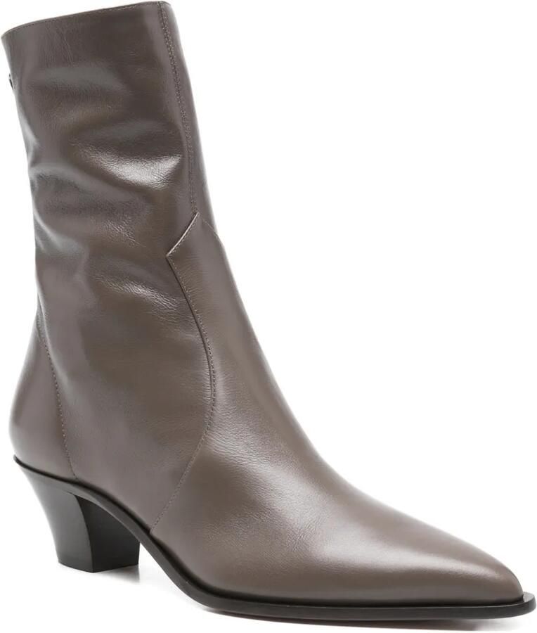Aquazzura 60 mm Brunswick laarzen met puntige neus Bruin