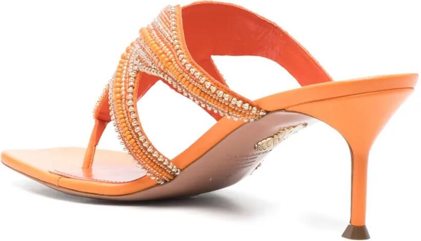 Aquazzura 65 mm Reef Star muiltjes Oranje - Foto 2