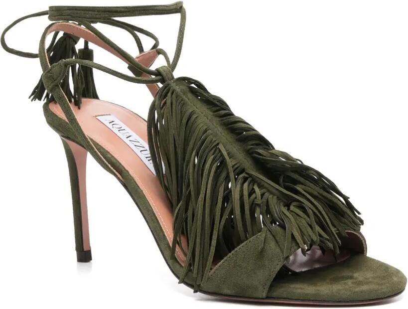 Aquazzura 85 mm Gytane sandalen Groen - Foto 2